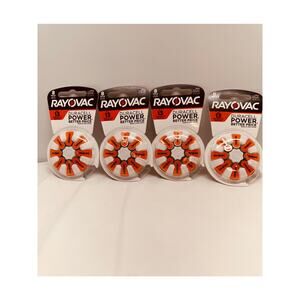 Rayovac Hearing Aid Batteries Size 13 Lot of 32 Batteries Expires Oct. 2027